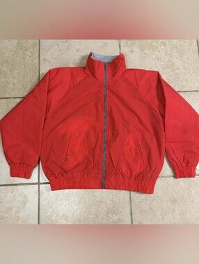 VTG Cold Storage Red Windbreaker Jacket Mens 3XL BIG MANS Vintage 3X